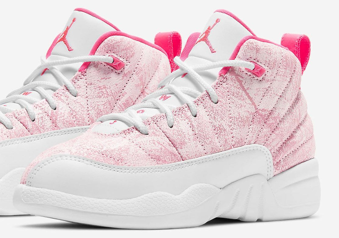 Worn Leathers Appear On Girls-Exclusive Air Jordan 12 "Hyper Pink"