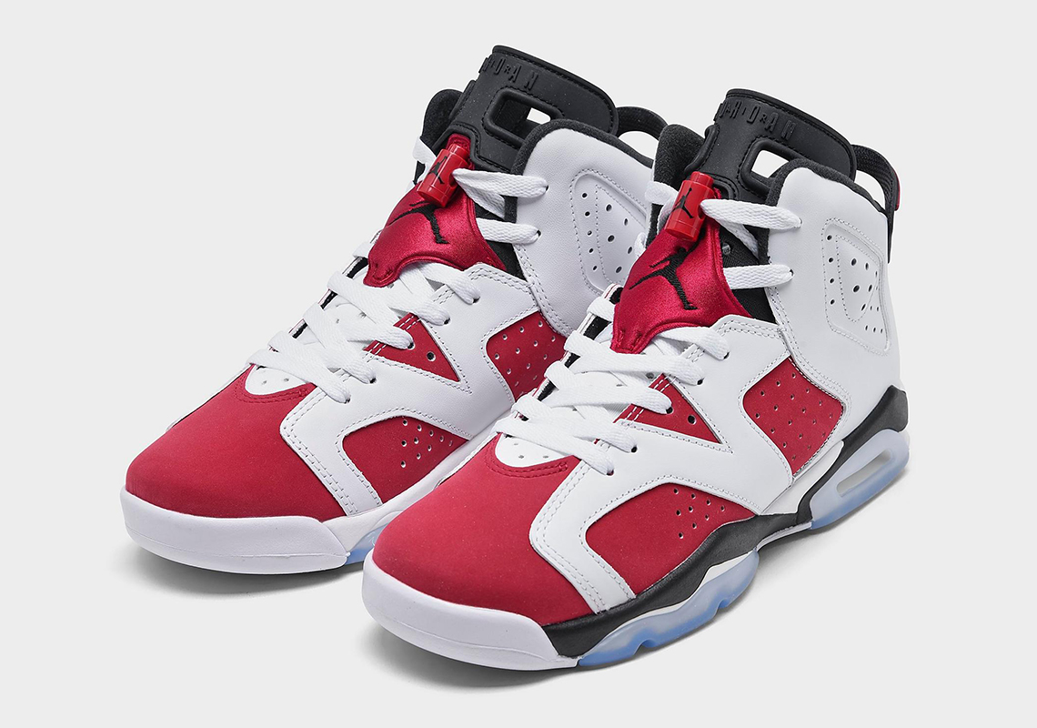 Air Jordan 6 "Carmine" Revealed In Full Kids Sizing