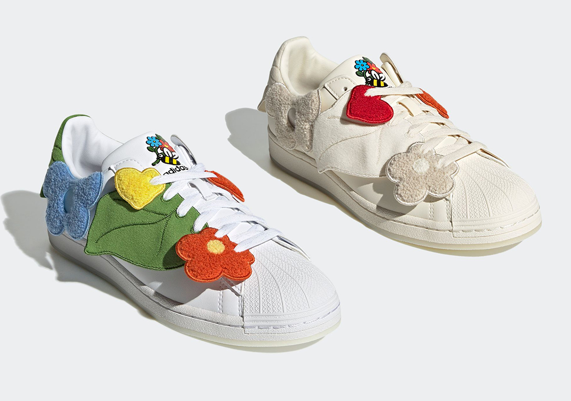 Melting Sadness Prepares Two Upcoming adidas Superstars With Chenille And Felt Patches