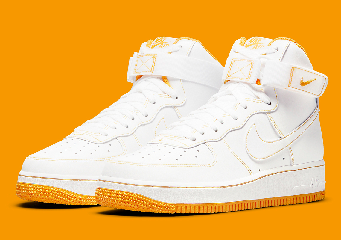 Laser Orange Contrasts This Women's Nike Air Force 1 High