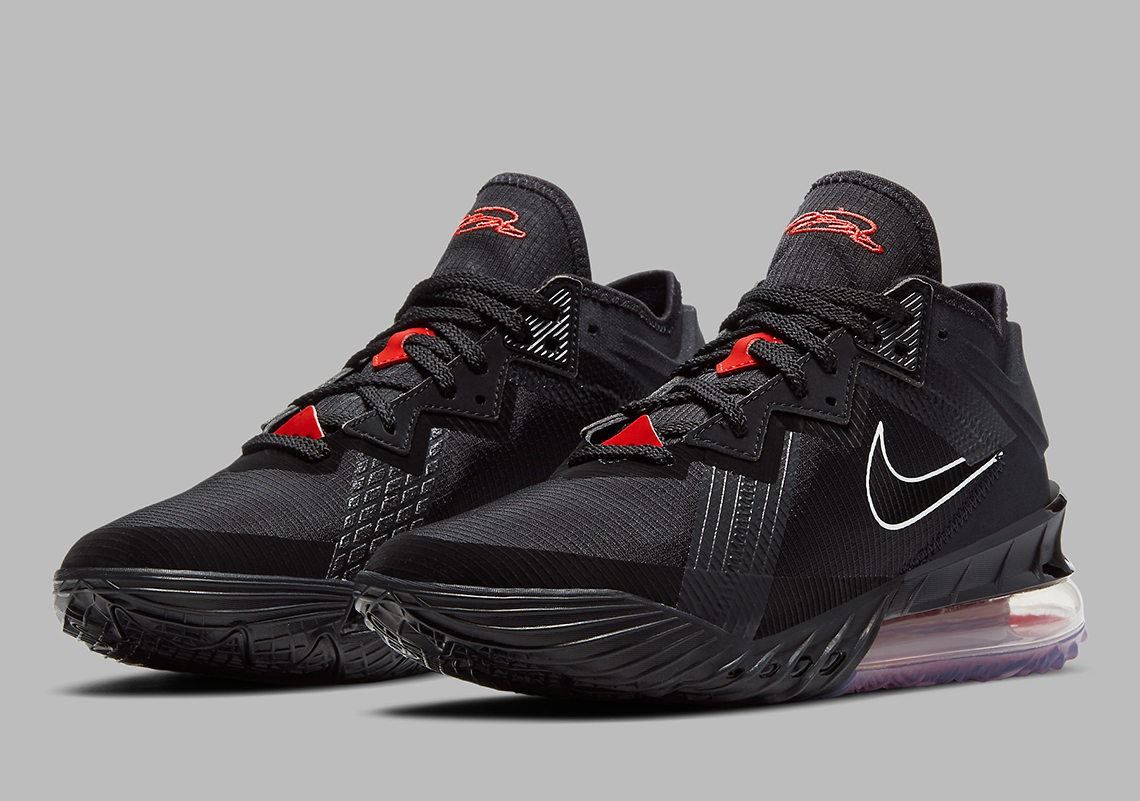 Keeping To Tradition, The Nike LeBron 18 Low Will Be Releasing In Black And Red