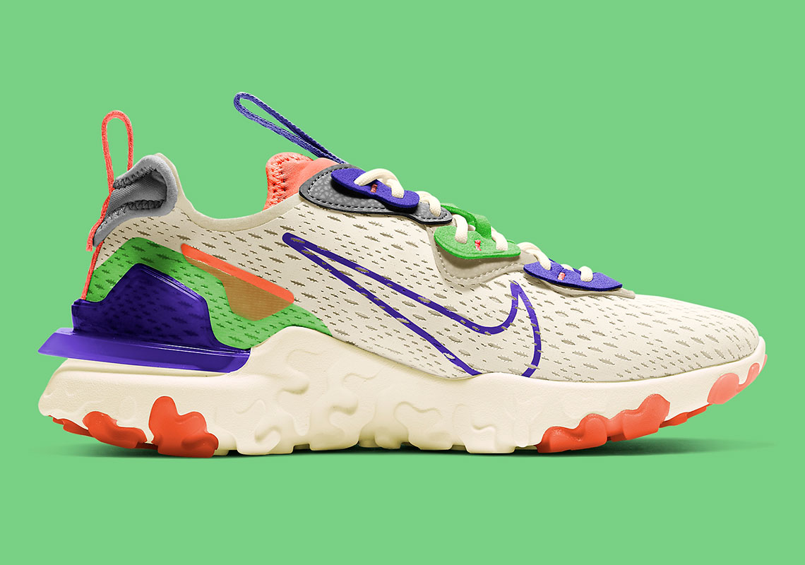 Nike React Vision Beige Green Orange Purple Ci7523 104 1