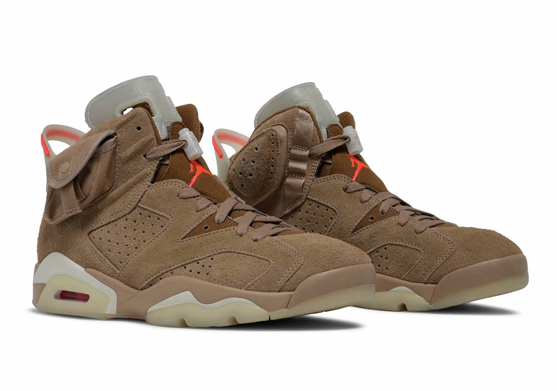 Travis Scott Air Jordan 6 British Khaki Release Date 2