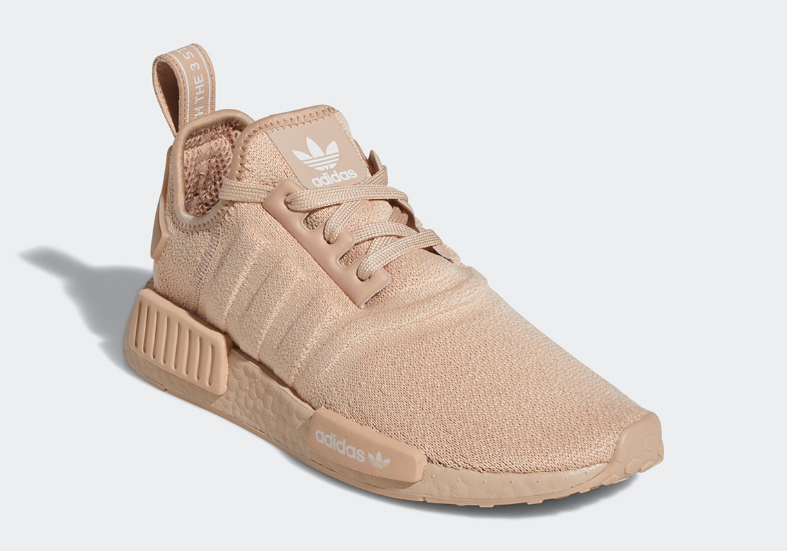 The adidas NMD R1 "Ash Pearl" Goes Fully Monochromatic With Molded Uppers