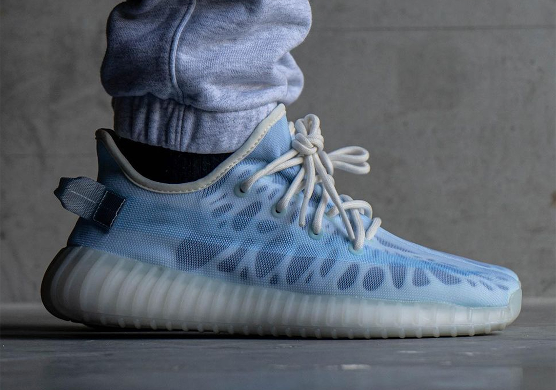 Light Blue Tints Appear On The adidas Yeezy Boost 350 v2 "Mono Ice"