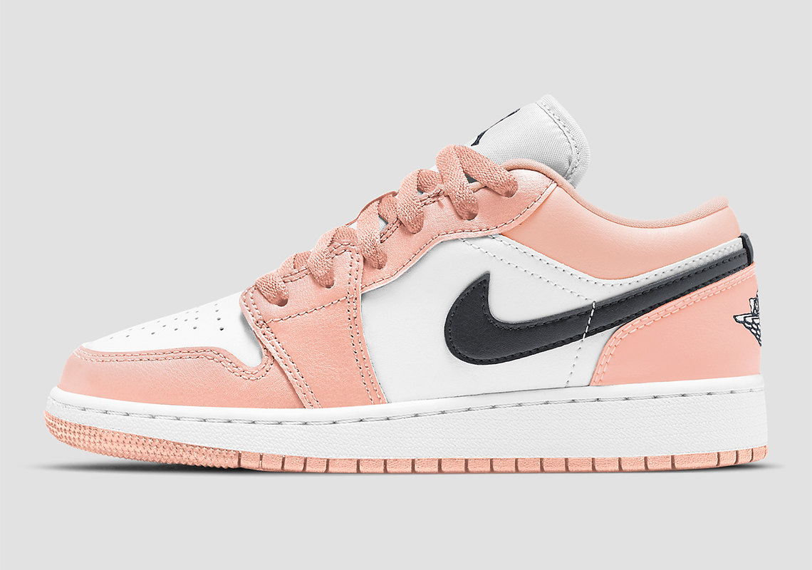 Another Air Jordan 1 Low "Light Arctic Pink" Appears For Kids