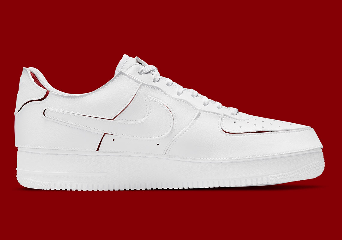 Nike Air Force 1 1 White Red Dc9895 100 10