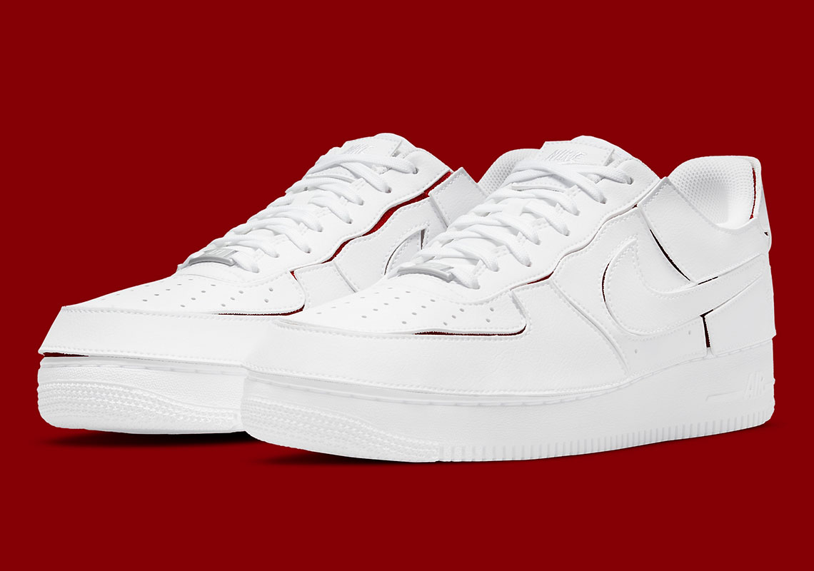 Nike Air Force 1 1 White Red Dc9895 100 3