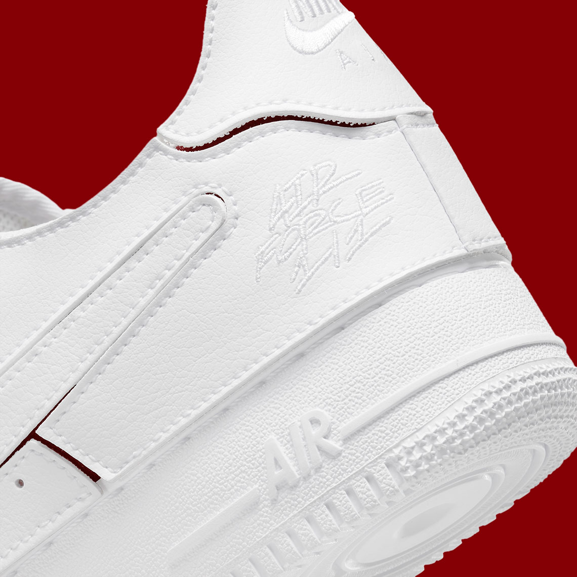 Nike Air Force 1 1 White Red Dc9895 100 6