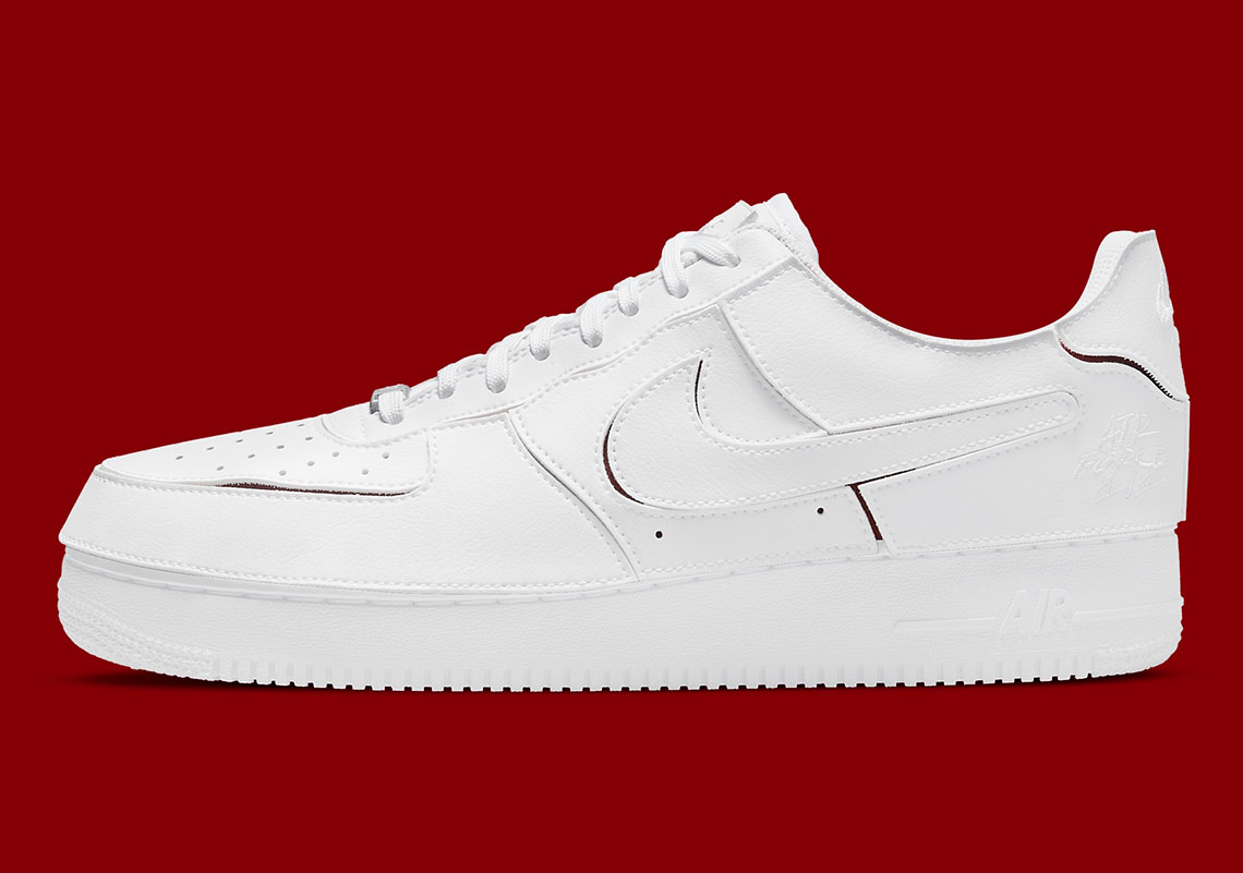 Nike Air Force 1 1 White Red Dc9895 100 8