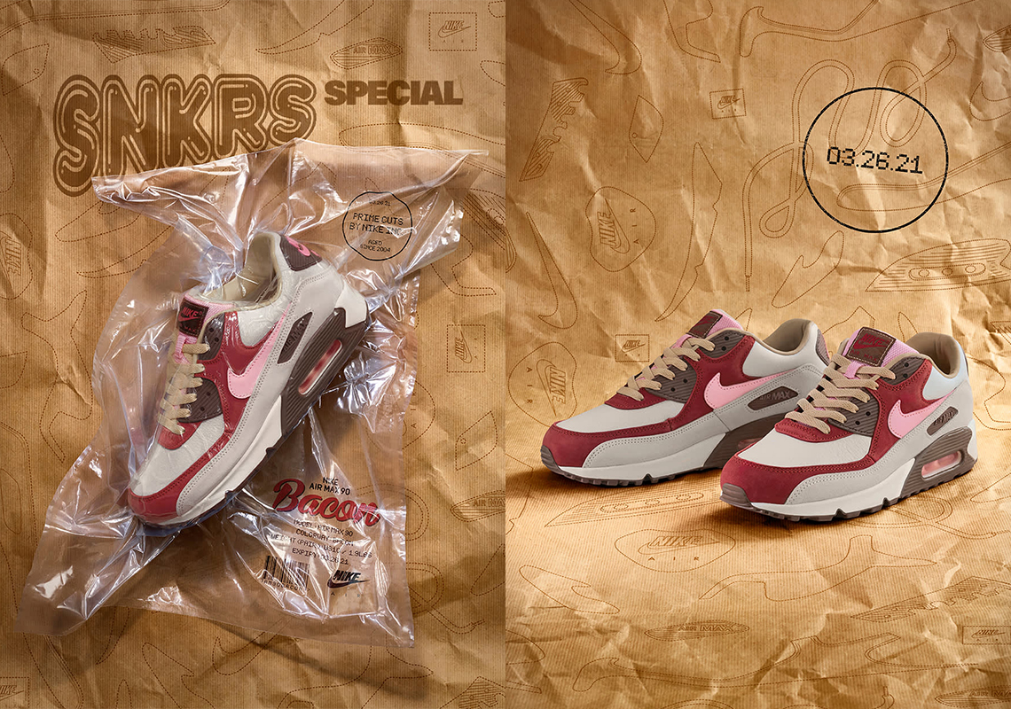 The DQM x Nike Air Max 90 "Bacon" Is Confirmed To Release On Air Max Day