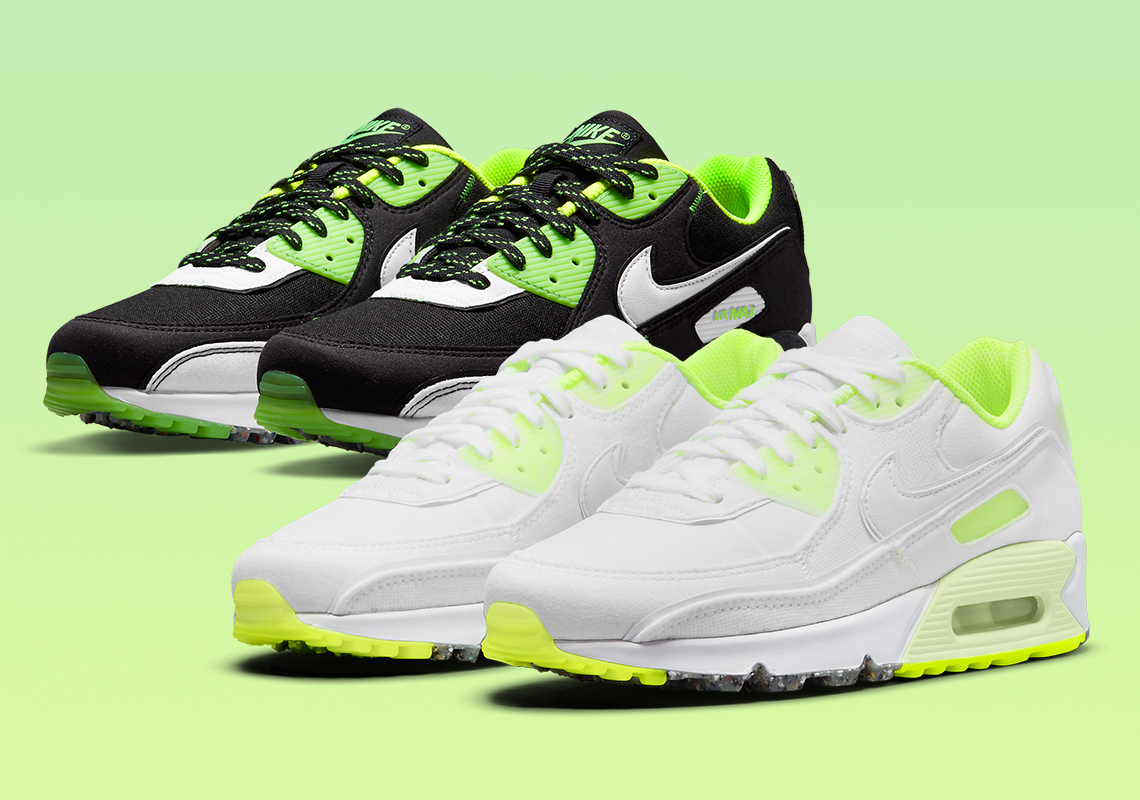 The Nike Air Max 90 “Exeter Edition” Arriving In Adult Sizes With Individual White And Black Pairs