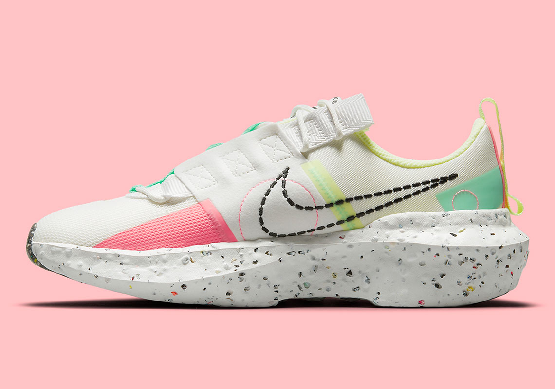 Nike Crater Impact Summit White Black Green Glow Sunset Cw2386 101 8