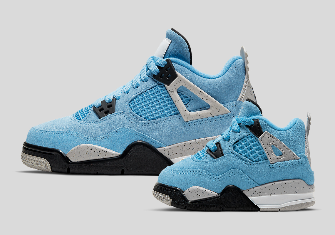The Air Jordan 4 "UNC" Is Releasing In Full Kids Sizing
