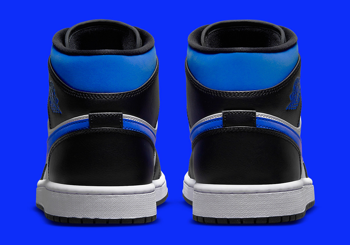 Air Jordan 1 Mid Black White Royal 554724 140 4