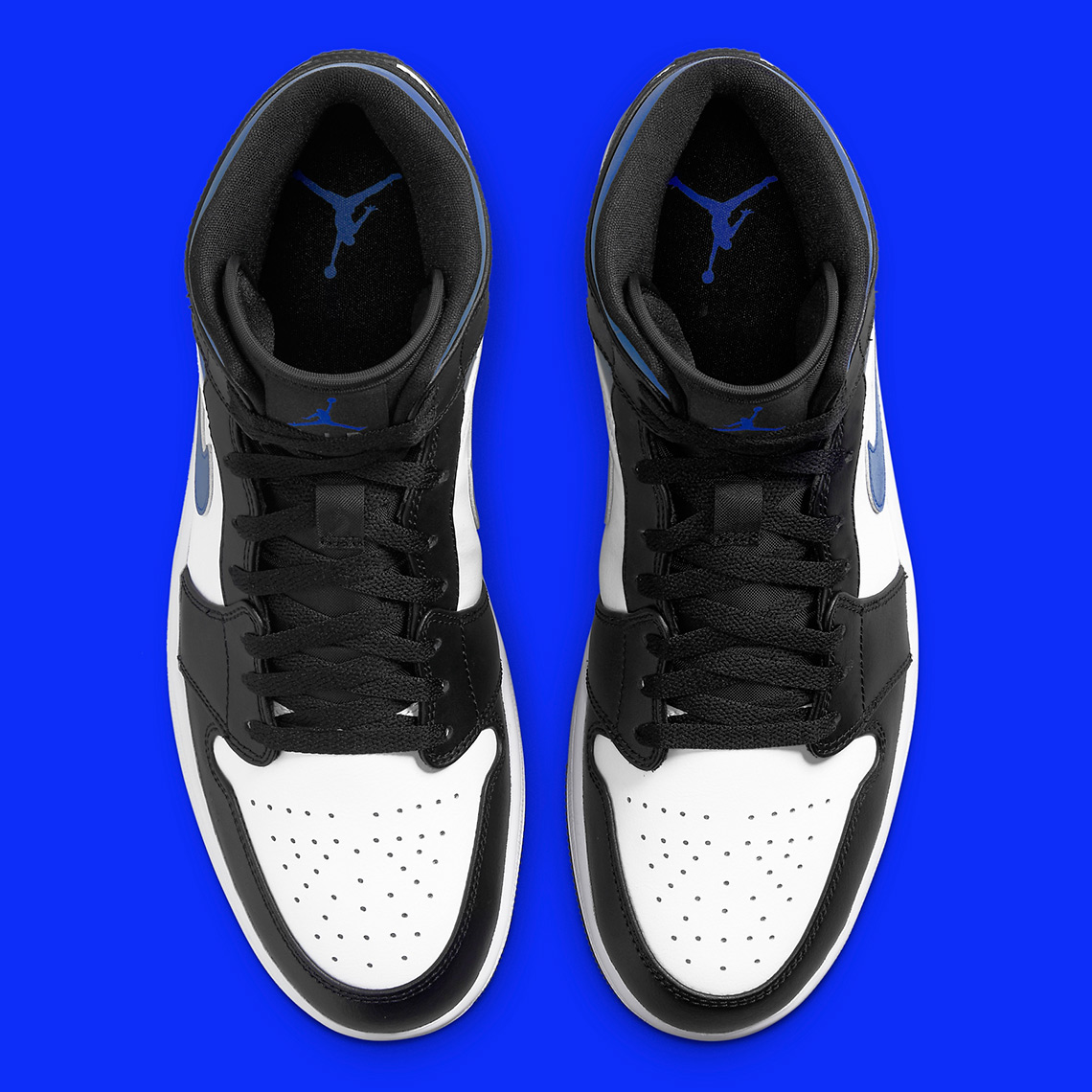 Air Jordan 1 Mid Black White Royal 554724 140 8