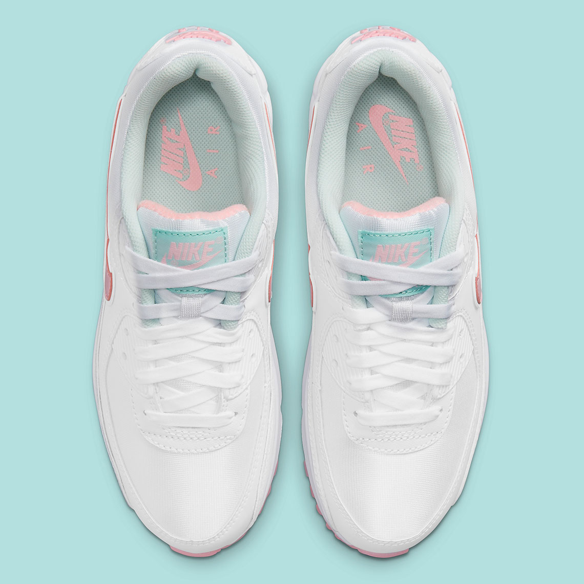 Nike Air Max 90 White Barely Green Light Dew Arctic Punch Dj1493 100 5