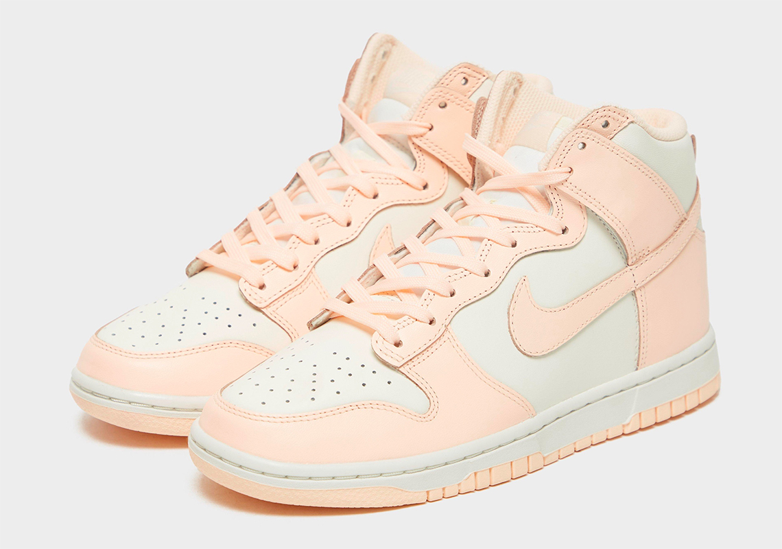 Nike Dunk High Womens Crimson Tint Sail Dd1869 104 1