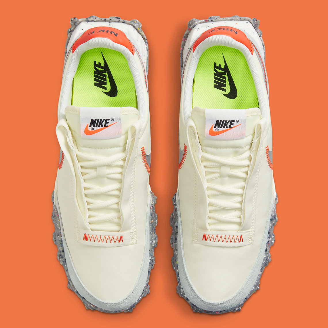Nike Waffle Racer Crater Wmns Coconut Milk Metallic Silver Team Orange Ct1983 105 1