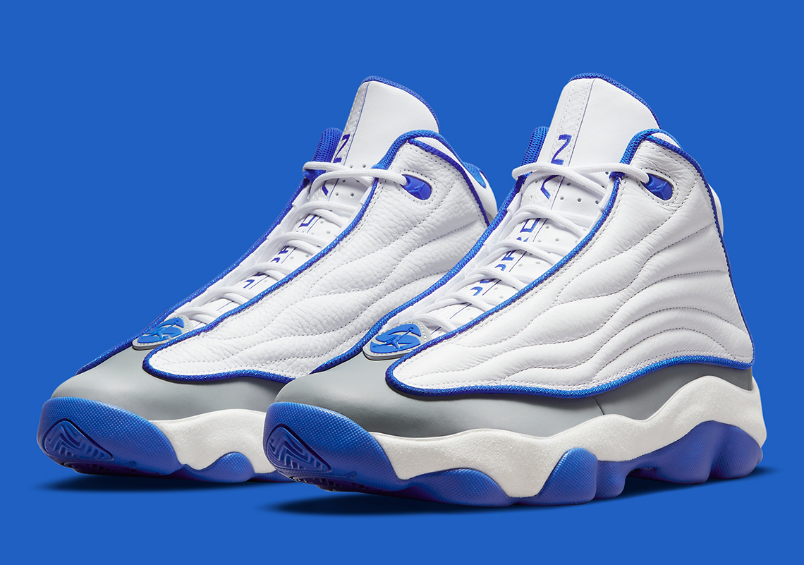 The Jordan Pro Strong Reappears In New White And Royal Colorway