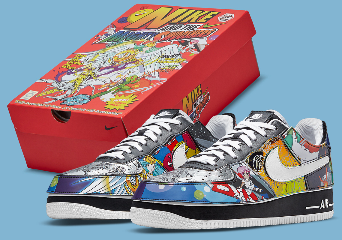 The Nike Air Force 1/1 "Nike And The Mighty Swooshers" Is A Nod To Sci-Fi Anime