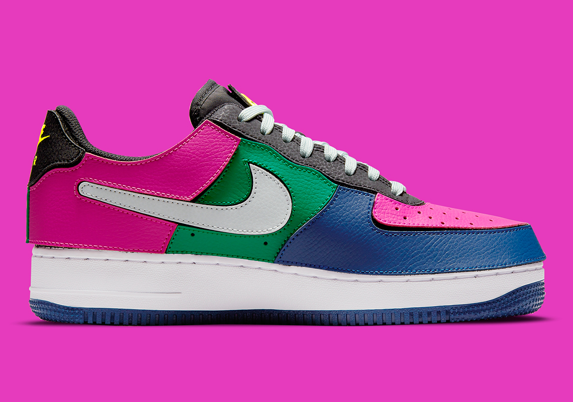 Nike Air Force 1 1 Black Barely Grey Lethal Fuchsia Db2576 001 5