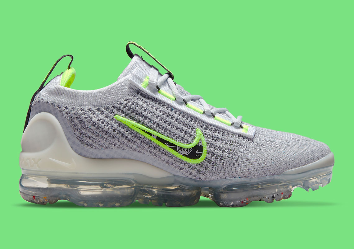 Nike Vapormax Flyknit 2021 Grey White Volt Db1550 005 2