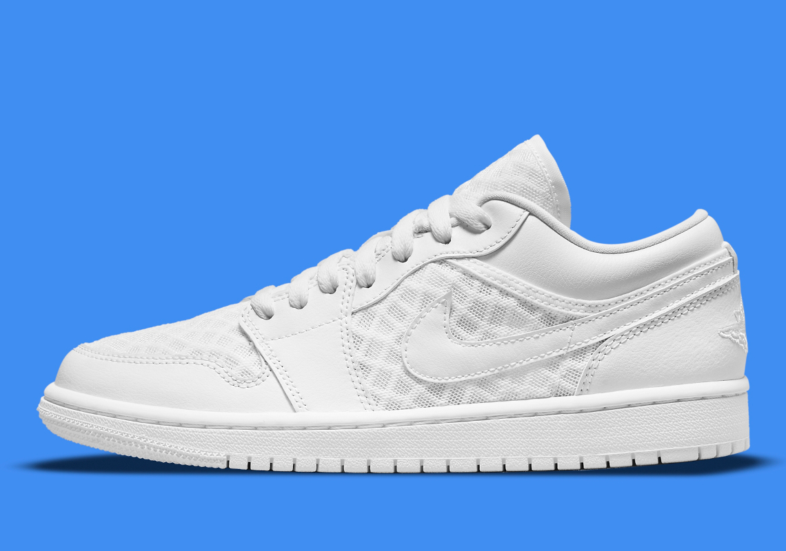 The Air Jordan 1 Low "Breathe" Gets An Angelic Triple-White