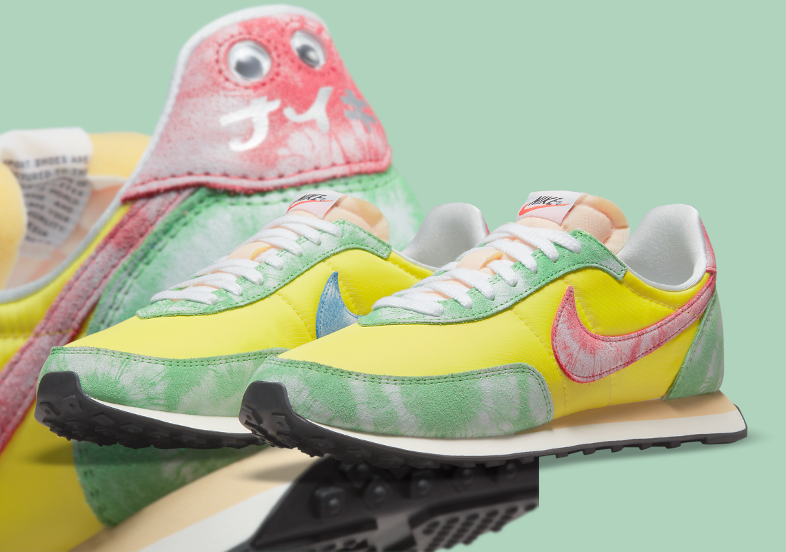 The Nike Waffle Trainer "Bear Brothers" Is Blasted With Tie-Dye