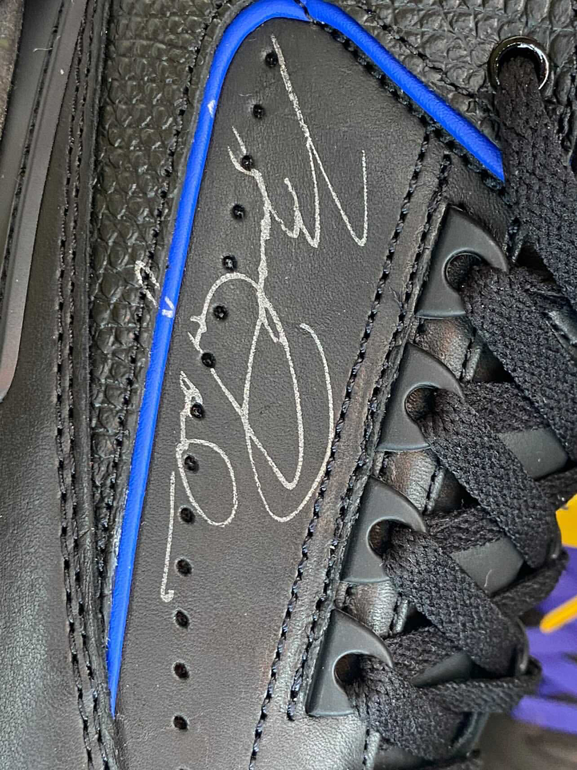 Off White Air Jordan 2 Low Black Blue Orange Release Date 3