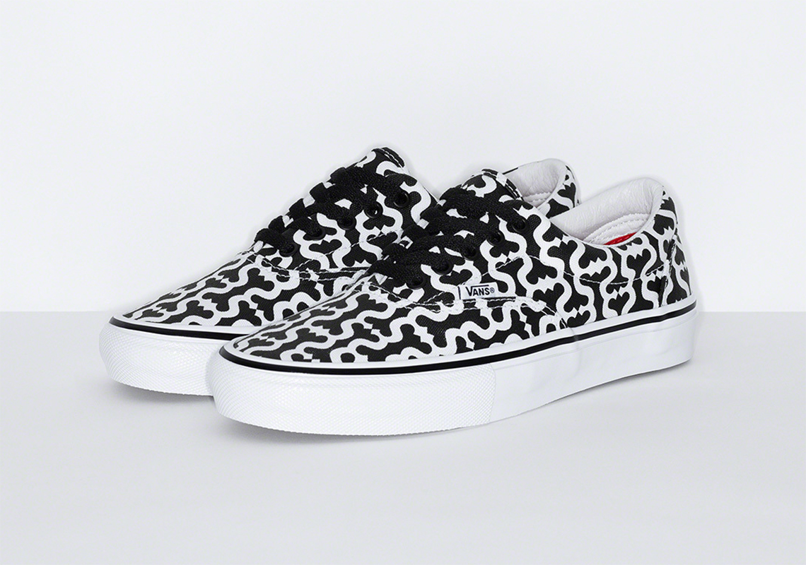 Supreme Vans Skate Era Black Monogram S Logo 1