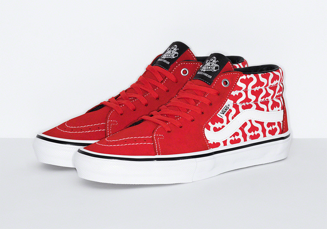 Supreme Vans Skate Grosso Red Monogram S Logo 1