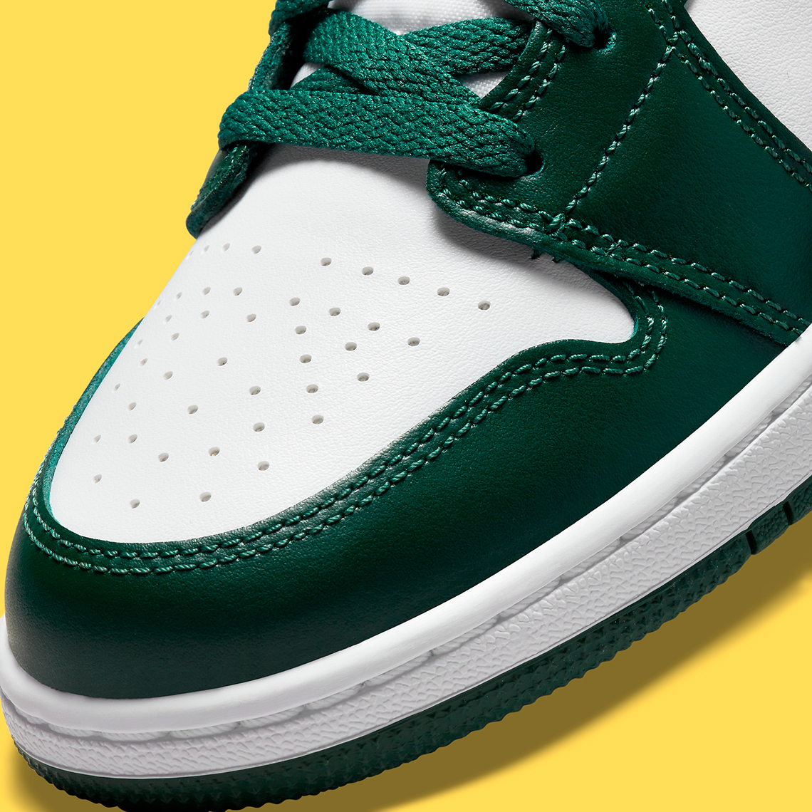 Air Jordan 1 Mid Green Yellow 554725 371 8