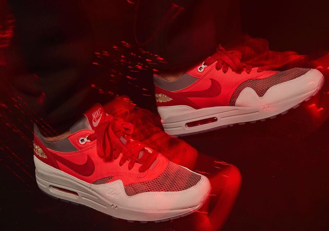 CLOT Teases A "Solar Red" Rendition Of Their Nike Air Max 1 "K.O.D."
