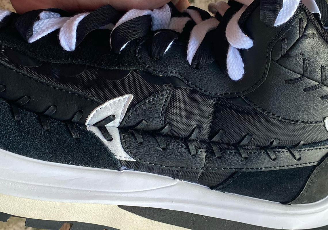 Jean Paul Gaultier Sacai Nike Vaporwaffle Black 3