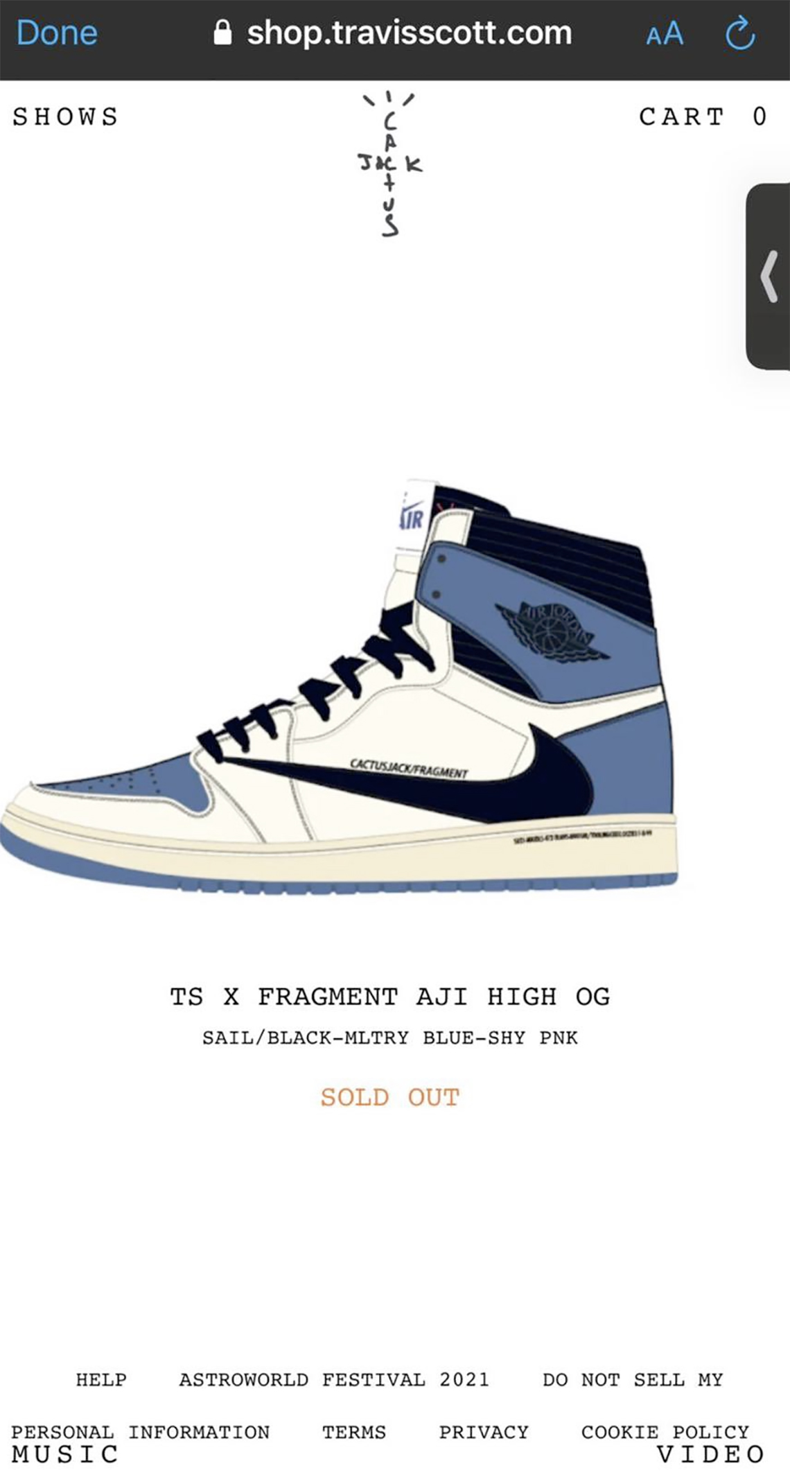 Fragment Travis Jordan 1 Release