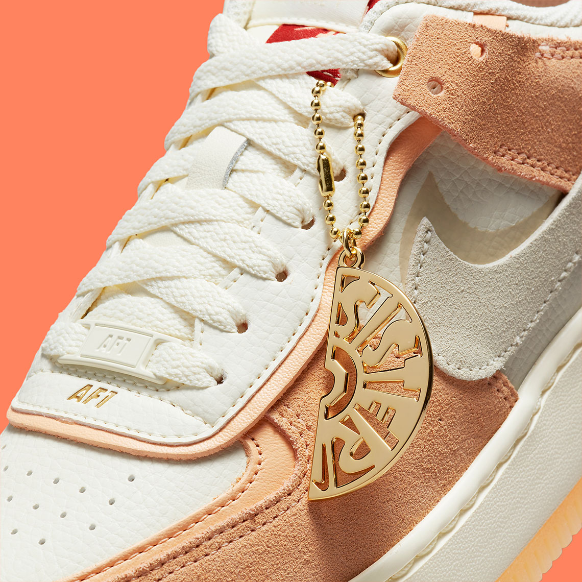 Nike Air Force 1 Shadow Cashmere Orange Dm8157 700 4