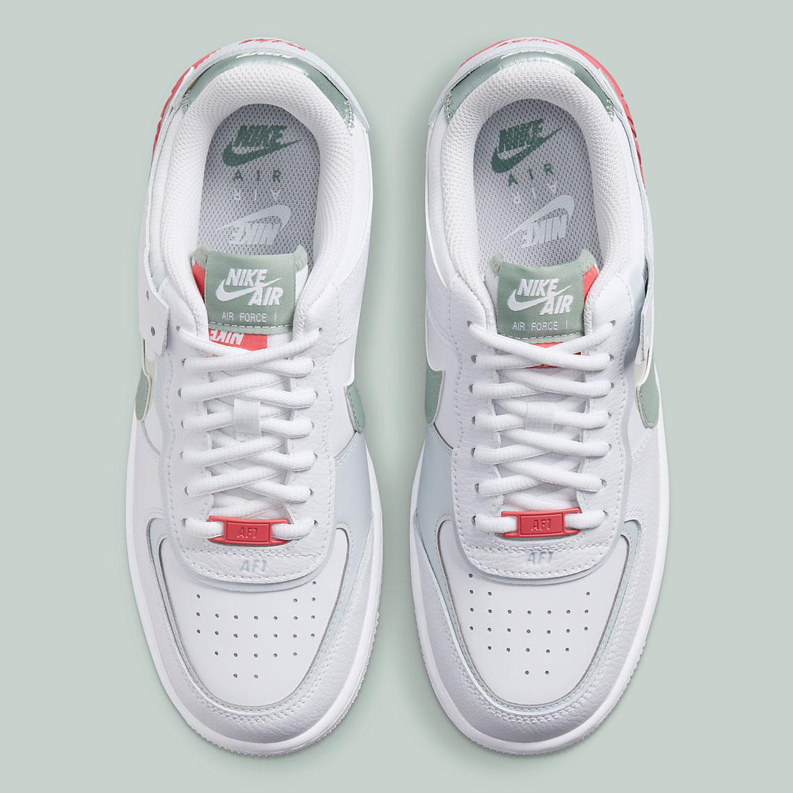 Nike Air Force 1 Shadow White Jade Smoke Seafoam Archeo Pink 3