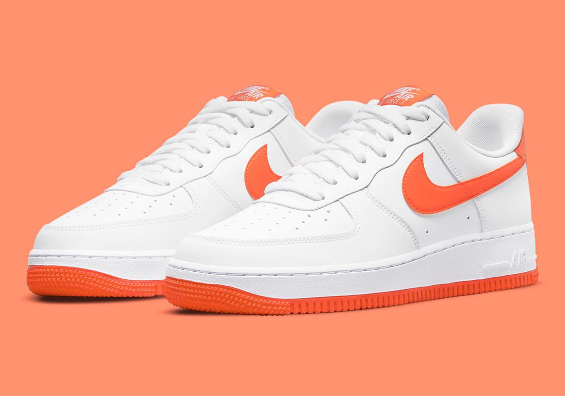 Can’t Go Wrong With The Nike Air Force 1 Low In A Clean White And Orange