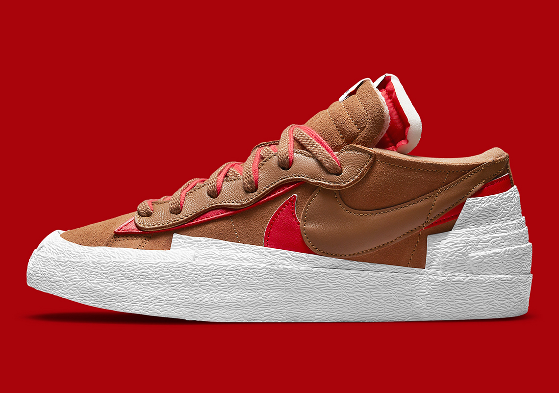 The sacai x Nike Blazer Low "British Tan" Releases August 10th