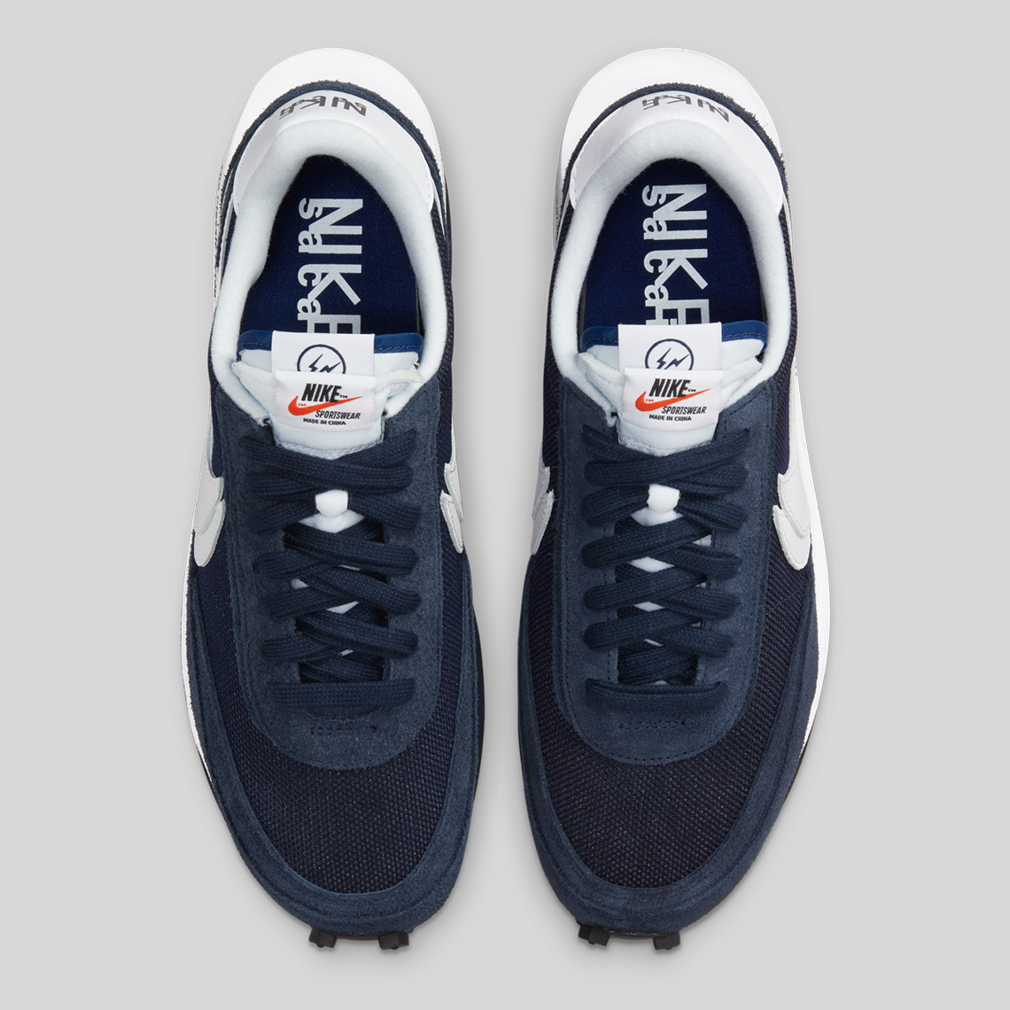 Sacai Fragment Nike Ldwaffle Navy Dh2684 400 4