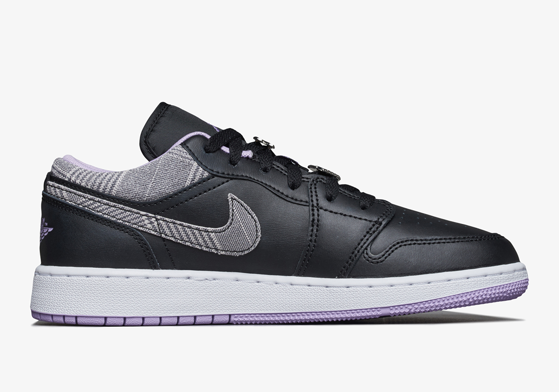 Air Jordan 1 Low Se Gs Houndstooth Lilac Dh0570 015 3