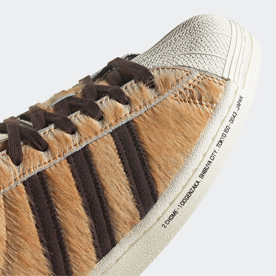 Atmos Adidas Superstar Hachiko Focus Orange Dark Brown Off White Gw3471 2