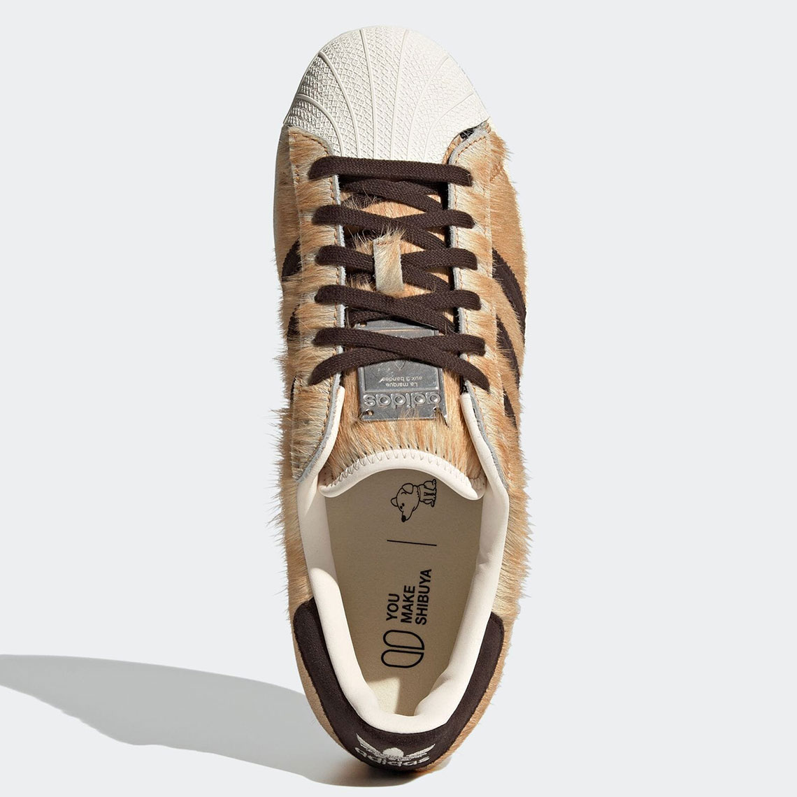Atmos Adidas Superstar Hachiko Focus Orange Dark Brown Off White Gw3471 5