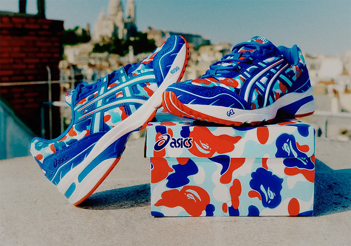 BAPE Dresses Up The ASICS GEL-1090 In "FRANCE CAMO"
