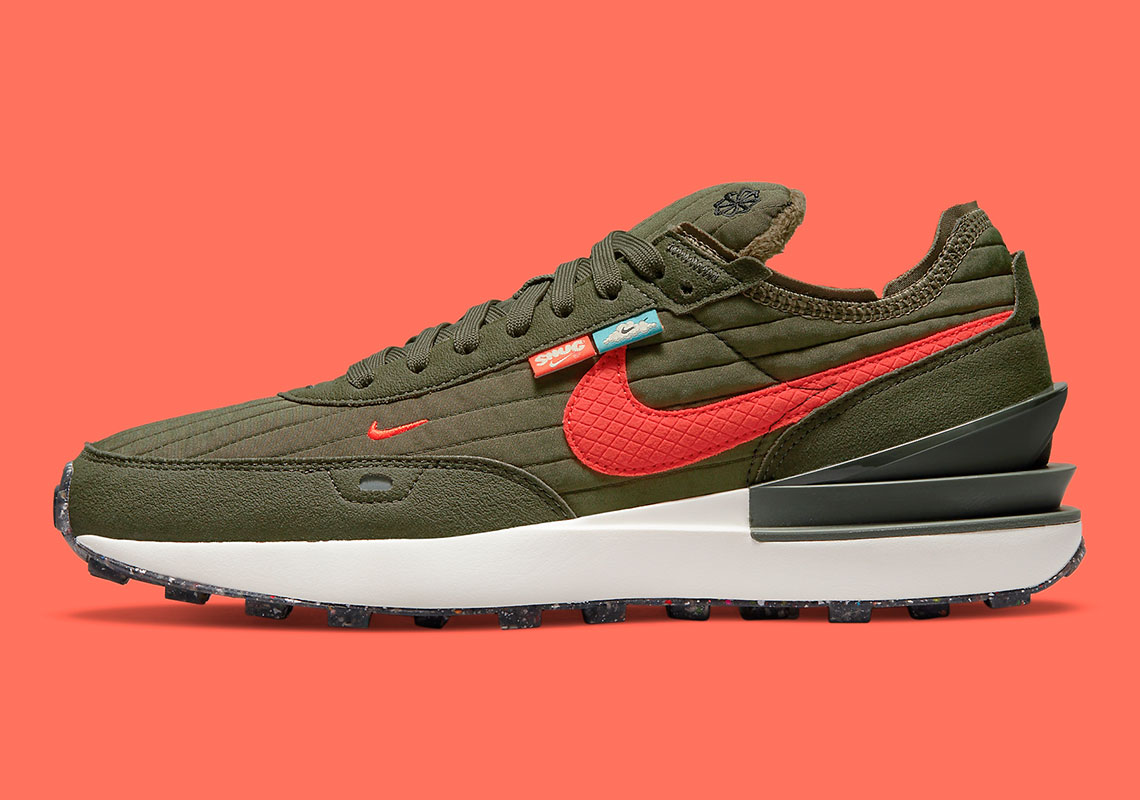 Nike Waffle One Premium Toasty Green Dc8890 200 2