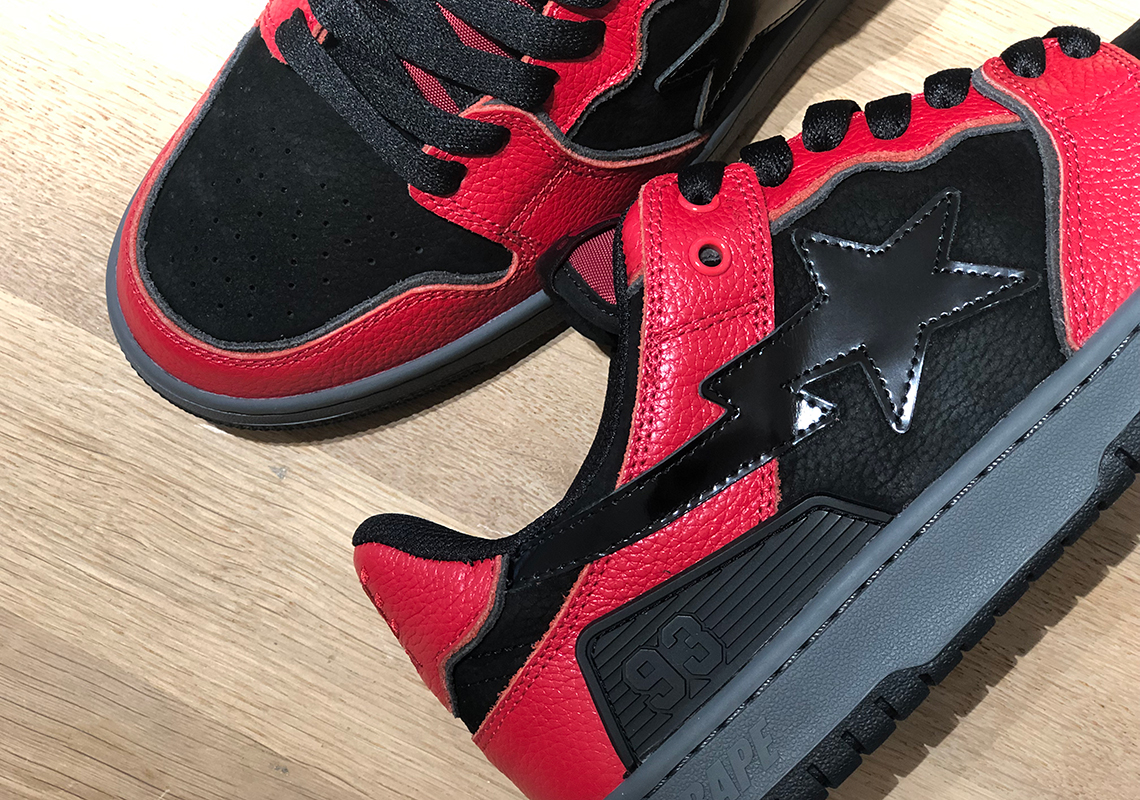 Bape Sk8 Sta Red Black Release Date 1