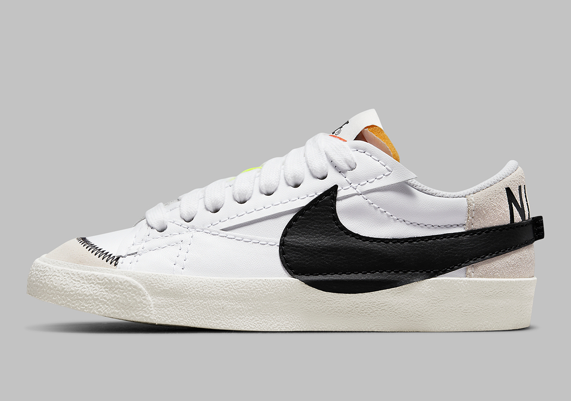 The Nike Blazer Low Jumbo Flaunts Hints Of Off-White Inspiration