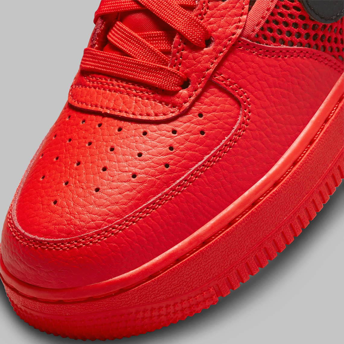 Nike Air Force 1 Low Gs Mesh Red Black Dh9596 600 3