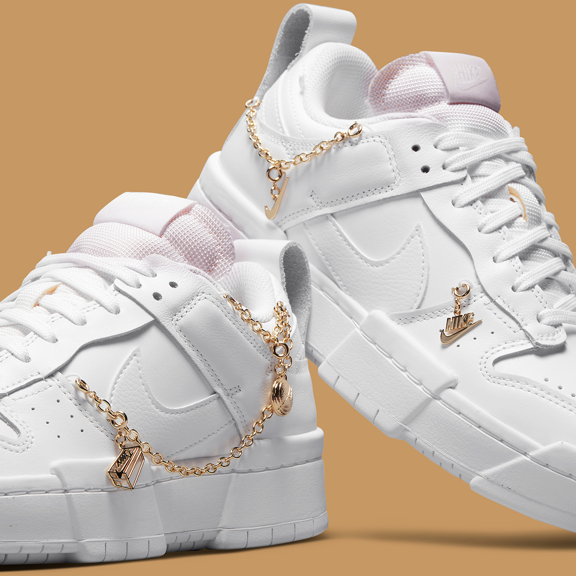 Nike Dunk Low Disrupt White Metallic Gold Do5219 111 1